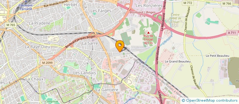 localisation de l'entreprise DMH à CLERMONT-FERRAND