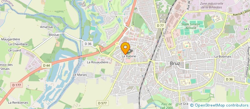 localisation de l'entreprise DMH  BRUZ