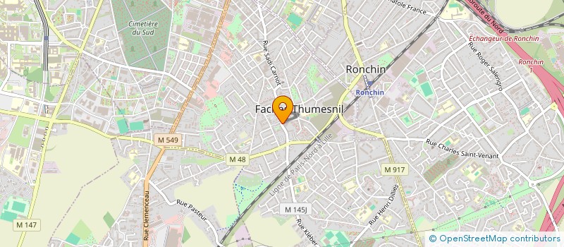 localisation de l'entreprise DMH IMMO à FACHES-THUMESNIL