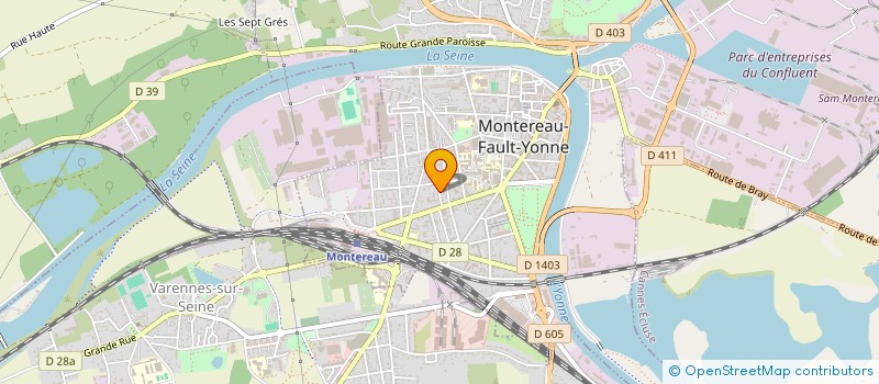 localisation de l'entreprise DMH IMMOBILIER à MONTEREAU-FAULT-YONNE