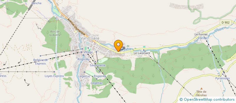localisation de l'entreprise DMH VAL  VAL D'ISERE