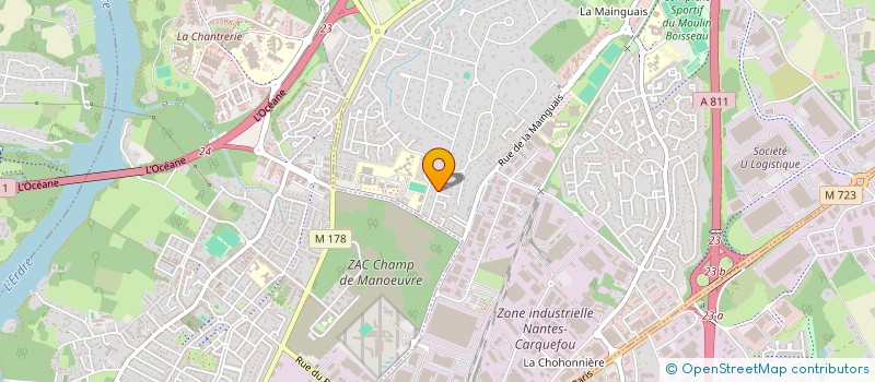 localisation de l'entreprise DMI IMMO  CARQUEFOU