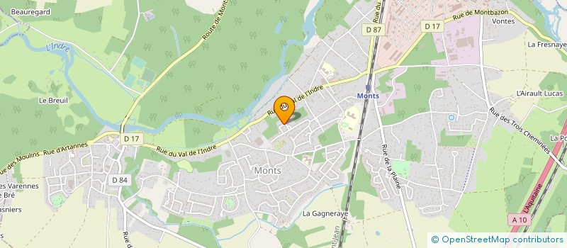 localisation de l'entreprise DMI SERVICES 37  MONTS