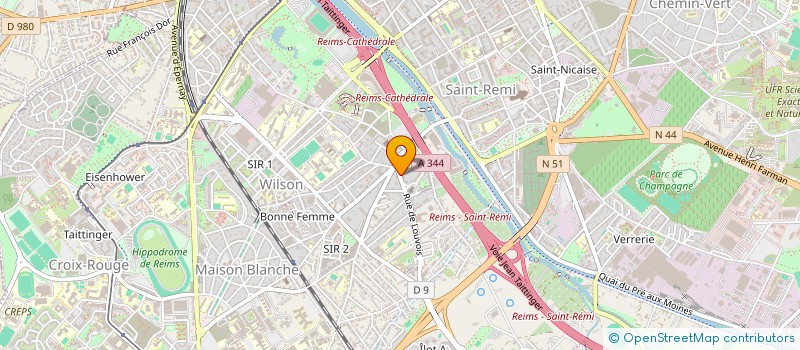 localisation de l'entreprise DMJ  REIMS