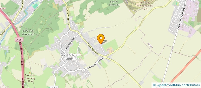 localisation de l'entreprise DMJ CONSEIL  GIVENCHY-EN-GOHELLE