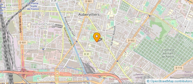 localisation de l'entreprise DMJ RENOVATION à AUBERVILLIERS