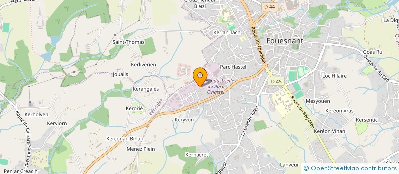 localisation de l'entreprise DMJH  FOUESNANT