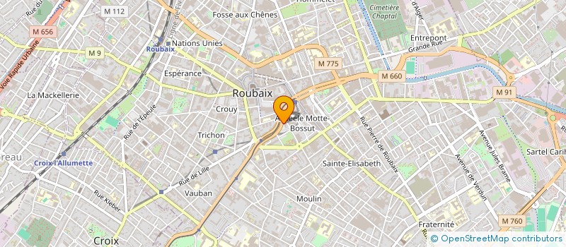 localisation de l'entreprise DMK  ROUBAIX