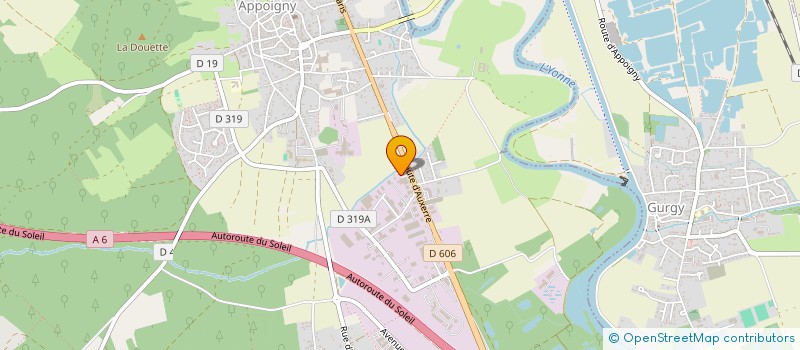 localisation de l'entreprise DMK  APPOIGNY