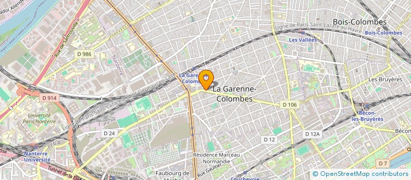localisation de l'entreprise DMK à LA GARENNE-COLOMBES