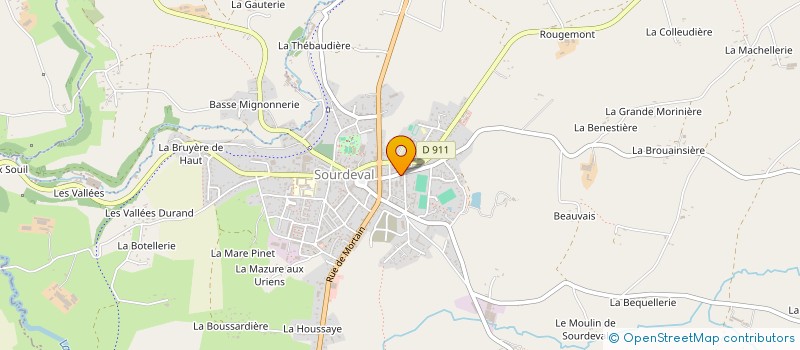 localisation de l'entreprise DML  SOURDEVAL