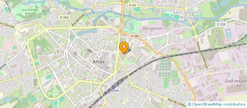 localisation de l'entreprise DML CONSTRUCTION à ARRAS