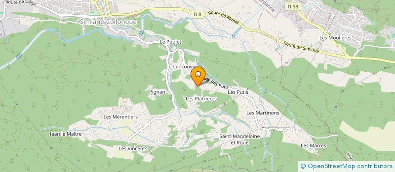 localisation de l'entreprise DML CONSTRUCTIONS à SIMIANE-COLLONGUE