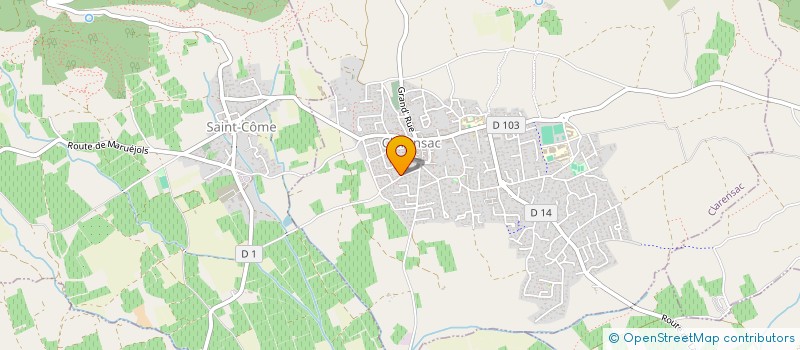 localisation de l'entreprise DML IMMOBILIER  CLARENSAC