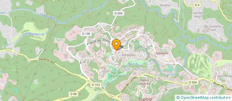 localisation de l'entreprise DMLOG à VALBONNE