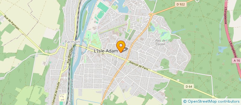 localisation de l'entreprise DMLR HOLDING  L'ISLE-ADAM