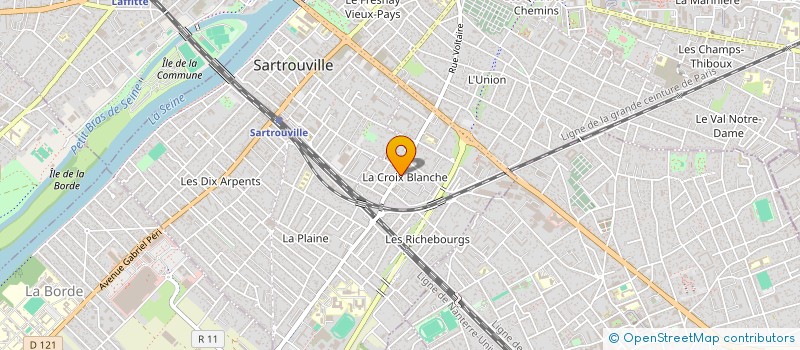 localisation de l'entreprise DMM IMMO à SARTROUVILLE