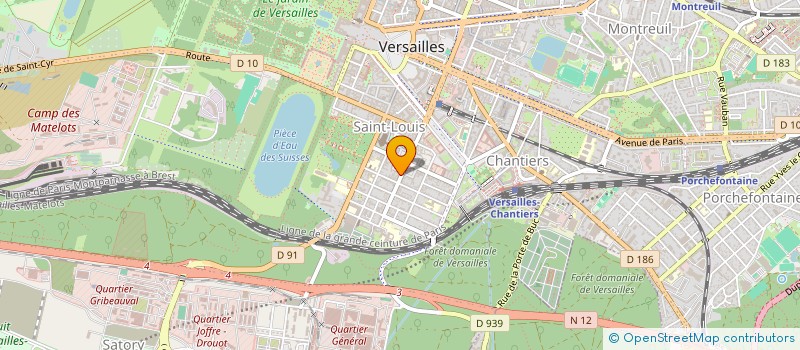 localisation de l'entreprise DMMP à VERSAILLES