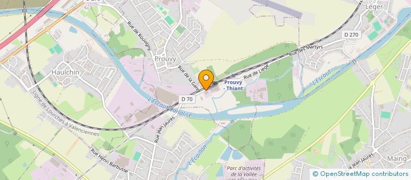 localisation de l'entreprise DMMTP à PROUVY