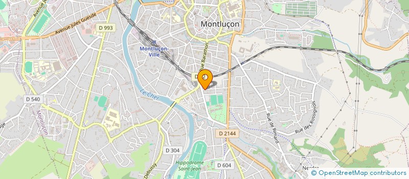 localisation de l'entreprise DMN à MONTLUCON