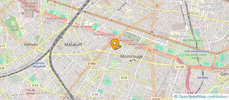 localisation de l'entreprise DMN DEMOLITION MACONNERIE NETTOYAGE  MONTROUGE