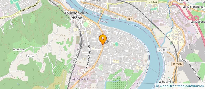 localisation de l'entreprise DMN GEOMETRES EXPERTS  TOURNON-SUR-RHONE