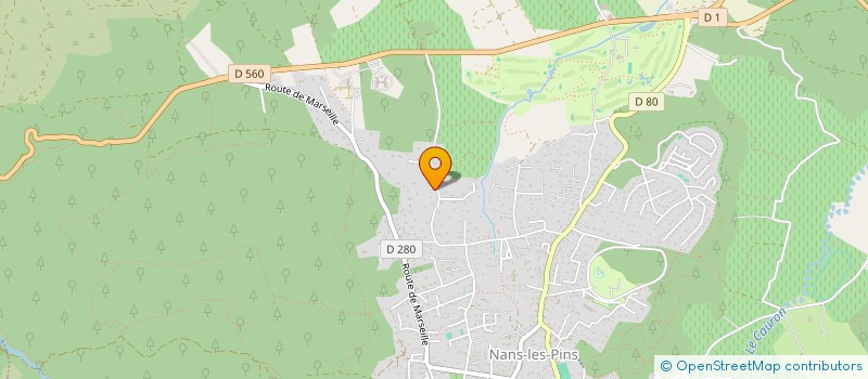 localisation de l'entreprise DMNF 18  NANS-LES-PINS