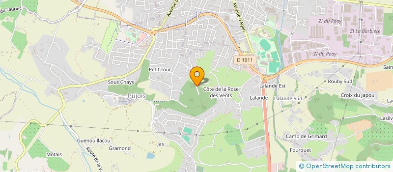 localisation de l'entreprise DMNP  PUJOLS