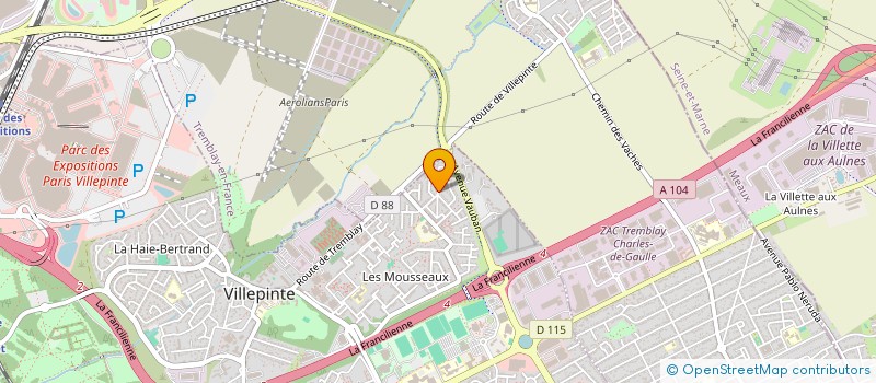localisation de l'entreprise DMO CONSULTING à VILLEPINTE