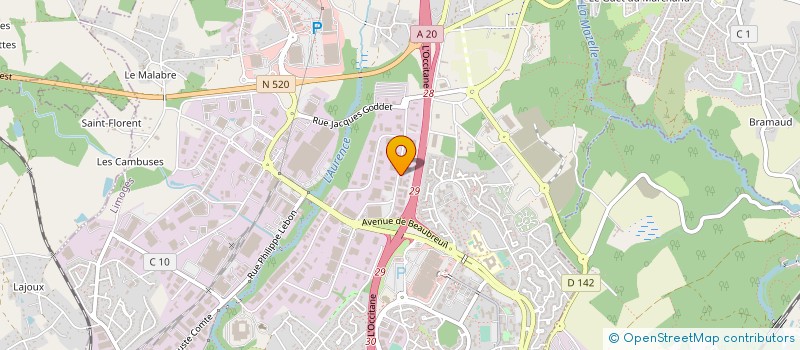 localisation de l'entreprise DMO INGENIERIE à LIMOGES