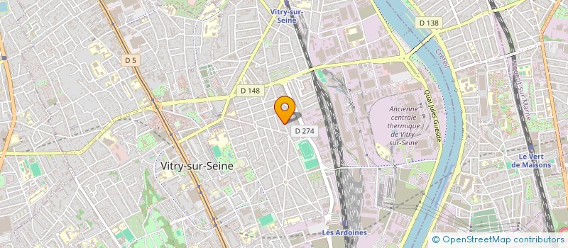 localisation de l'entreprise DMP à VITRY-SUR-SEINE