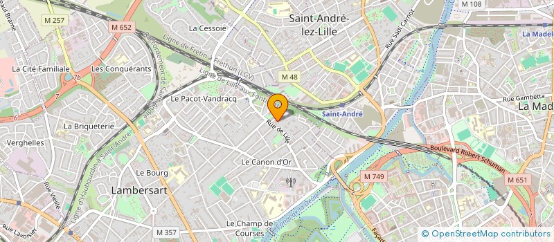 localisation de l'entreprise DMP à LAMBERSART