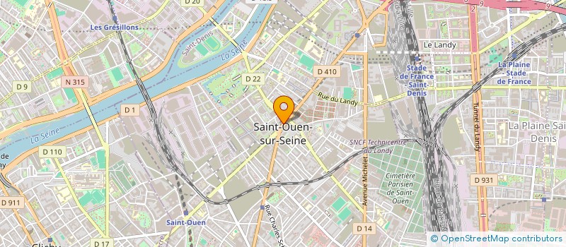 localisation de l'entreprise DMP à SAINT-OUEN-SUR-SEINE
