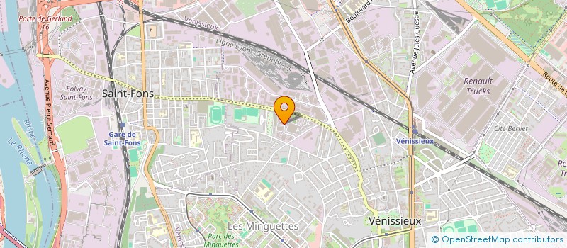 localisation de l'entreprise DMP ENERGIE à VENISSIEUX