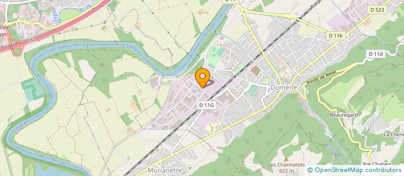 localisation de l'entreprise DMP INDUSTRIES à DOMENE