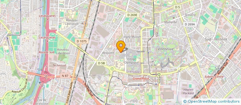 localisation de l'entreprise DMP MUSIC à GRENOBLE