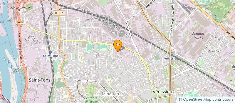 localisation de l'entreprise DMP PLOMBERIE à VENISSIEUX