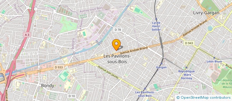 localisation de l'entreprise DMPARIS CONSULT  LES PAVILLONS-SOUS-BOIS