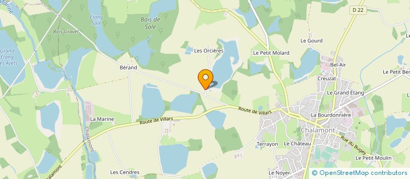 localisation de l'entreprise DMPI à CHALAMONT