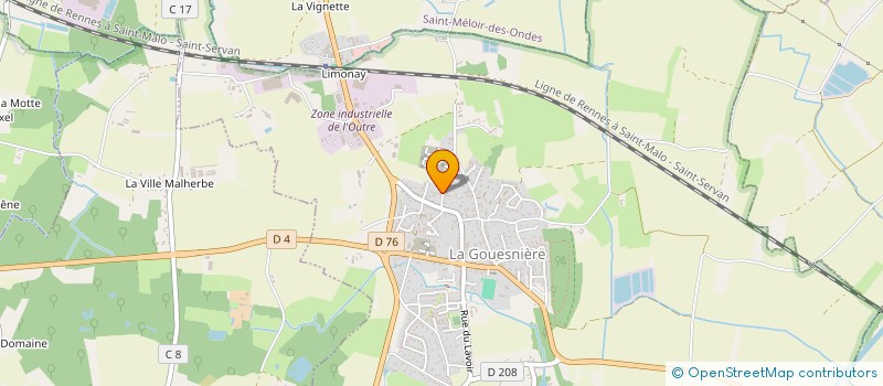 localisation de l'entreprise DMPP ASSOCIES  LA GOUESNIERE