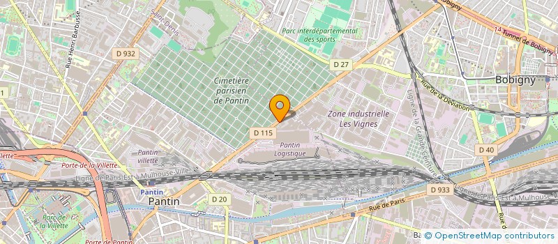 localisation de l'entreprise DMR BOIS à PANTIN