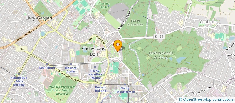 localisation de l'entreprise DMR ETANCHEITE à CLICHY-SOUS-BOIS