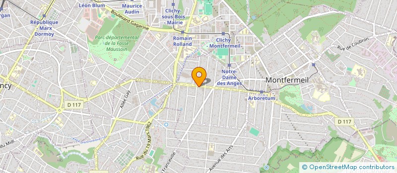 localisation de l'entreprise DMRENOV à MONTFERMEIL