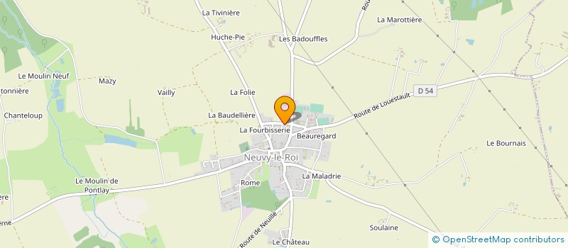 localisation de l'entreprise DMS 37  NEUVY-LE-ROI