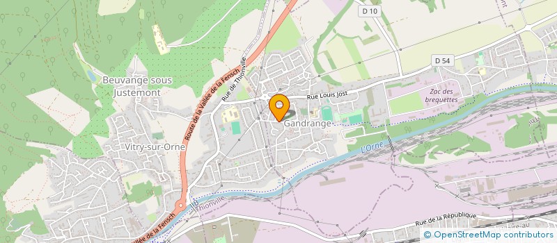 localisation de l'entreprise DMS  GANDRANGE