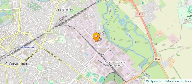 localisation de l'entreprise DMS AUTOMOBILES à CHATEAUROUX