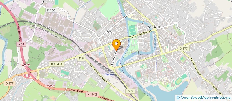 localisation de l'entreprise DMS D'MEDICA SEDAN à SEDAN