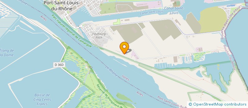 localisation de l'entreprise DMS MARINE à PORT-SAINT-LOUIS-DU-RHONE