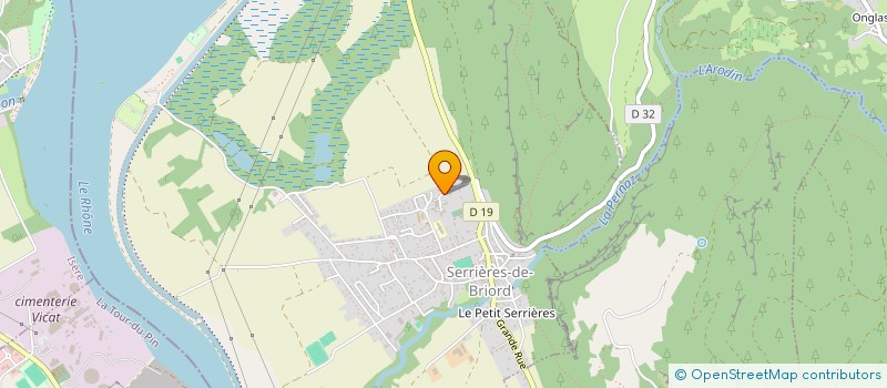 localisation de l'entreprise DMS METALLERIE  SERRIERES-DE-BRIORD