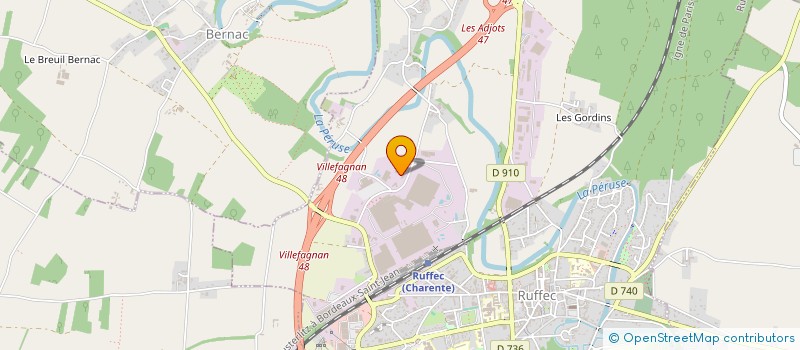localisation de l'entreprise DMS PARTICIPATIONS à RUFFEC